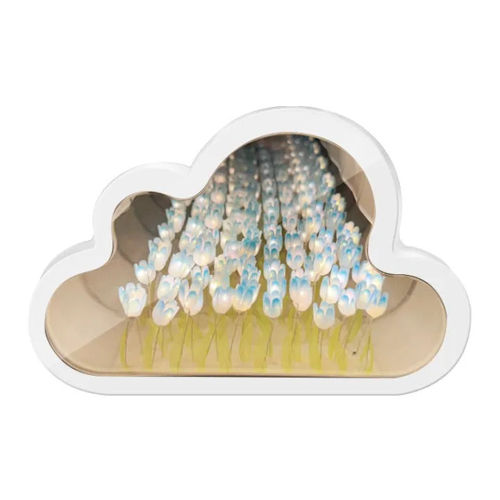 Flower Cloud Tulip Mirror Lighting Lamp - Marwat's Collection