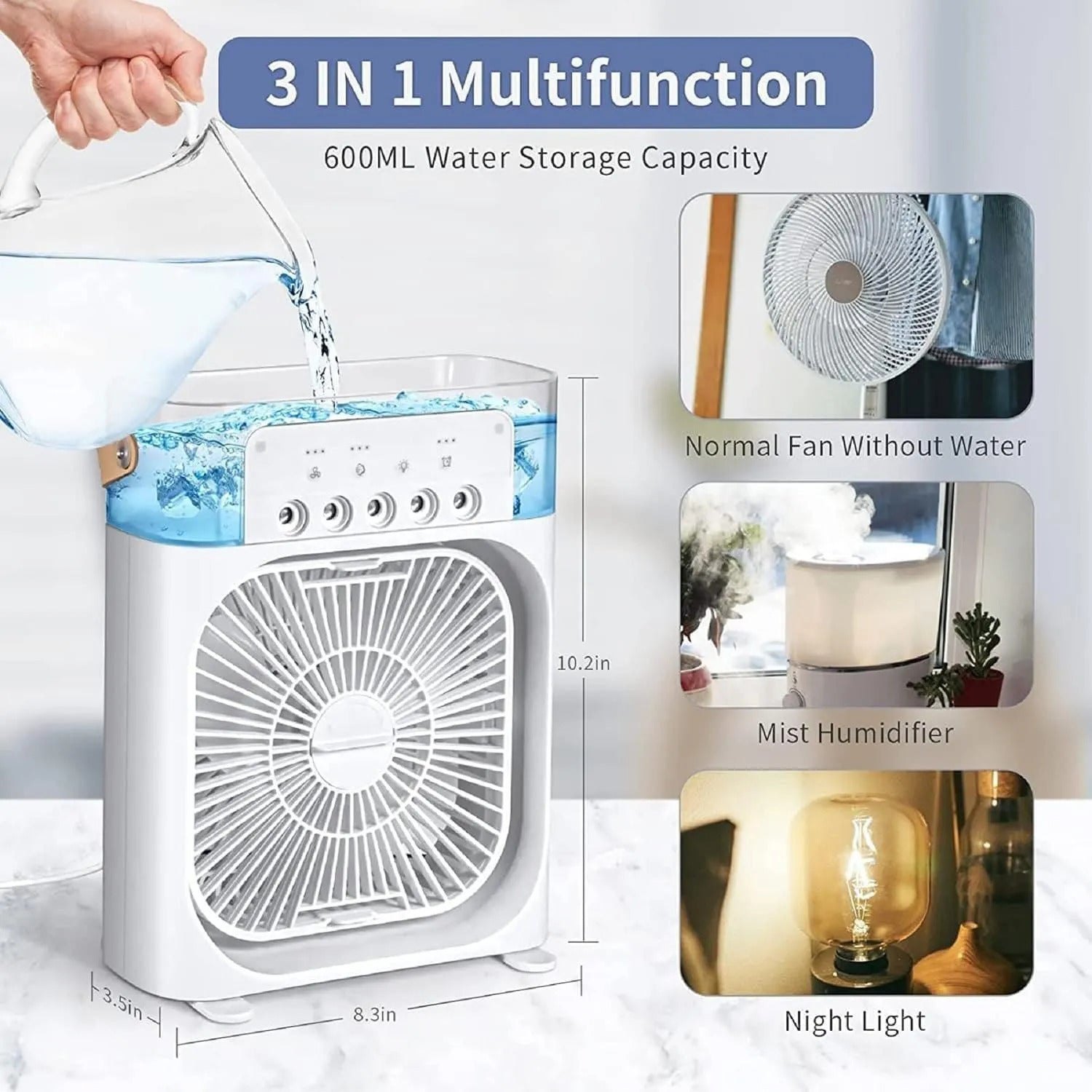 Mini AC - Air Cooler - 10 Inches Size - Marwat's Collection