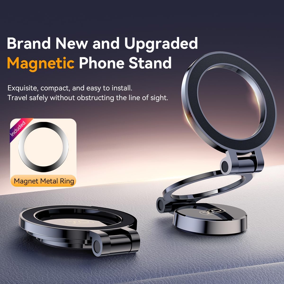 Magnetic MagSafe Car Phone Holder – All‑Metal - Marwat's Collection