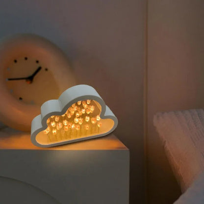Flower Cloud Tulip Mirror Lighting Lamp - Marwat's Collection